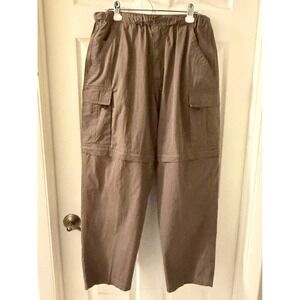 Vtg Outer Rim Cargo Pants Mens M Brown ZipOff Hiking Outdoor Cotton Gorpcore 90s
